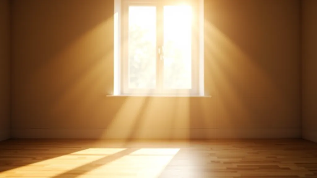 Sunlight geometry diagram showing light path through windows at different angles during morning, noon, and evening hours