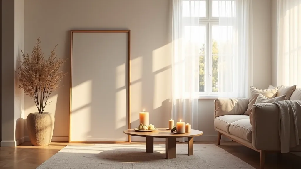 Mirror placed across from window, reflecting natural light and making room appear brighter and more spacious